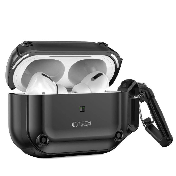 dėklas su karabinu Apple AirPods Pro 1 / 2“ - juodas