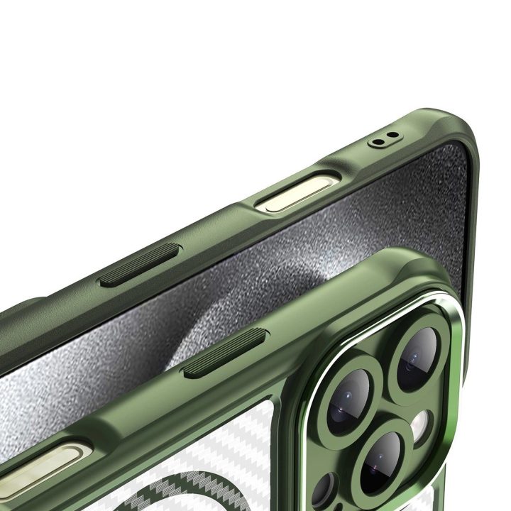 silikoninis dėklas su iPhone 16 Pro“ - žalias