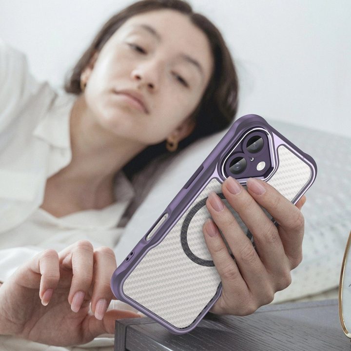 silikoninis dėklas iPhone 16 Plus“ – violetinės spalvos