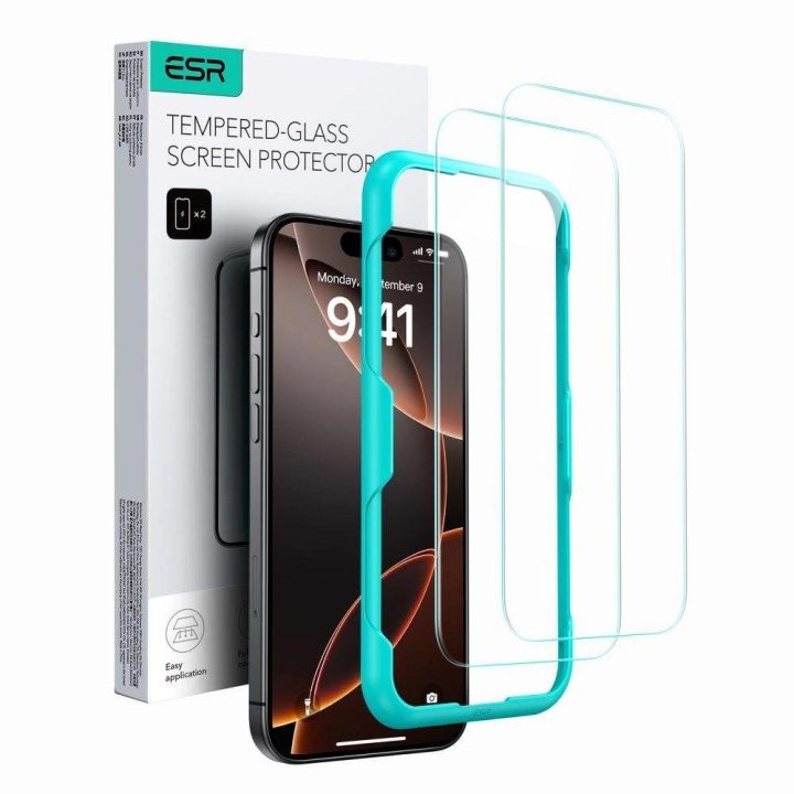 grūdintas stiklas 2-PAK iPhone 16 - skaidrus