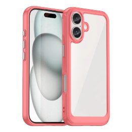 dėklas su gelio rėmeliu iPhone 16 Plus“ – raudonas