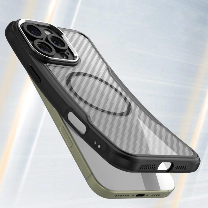 silikoninis dėklas iPhone 16 Pro“ – juodas