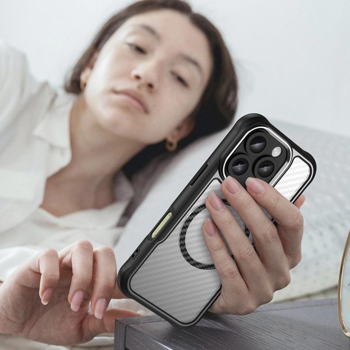 silikoninis dėklas iPhone 16 Pro“ – juodas