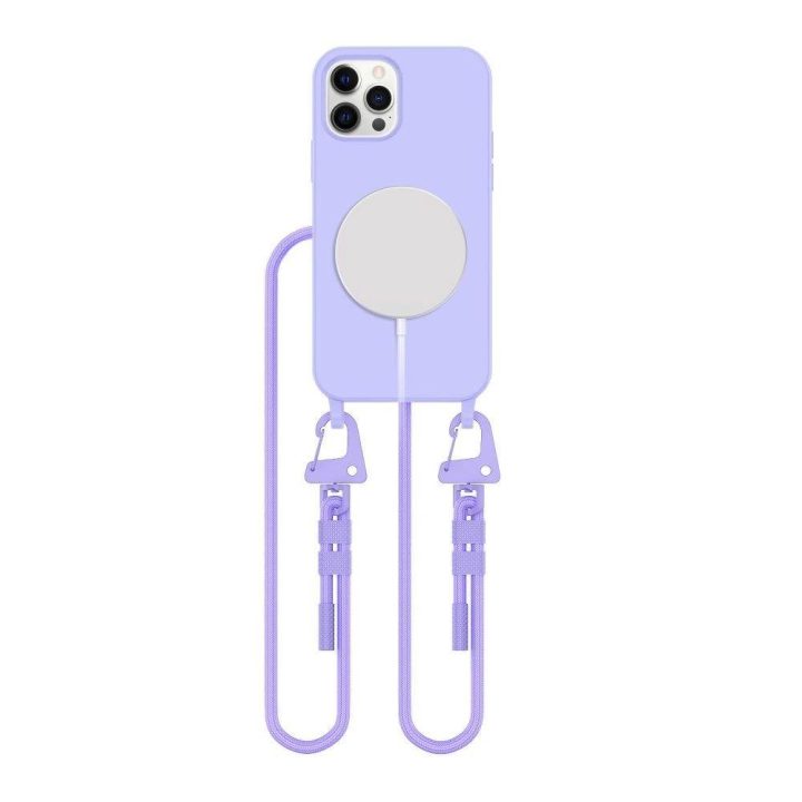 MagSafe dėklas iPhone 12 / 12 Pro - levandų spalvos