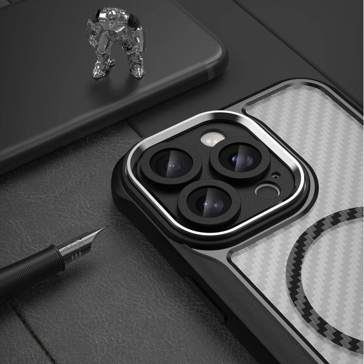 Stilingasilikoninė apsauga išmaniesiems telefonams iPhone 16 Pro Max“ – juoda