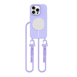 MagSafe“ iPhone 15 Pro“ dėklas – levandų spalvos