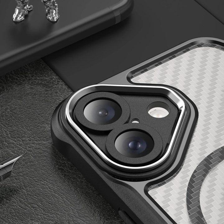 silikoninis dėklas iPhone 16“ - juoda