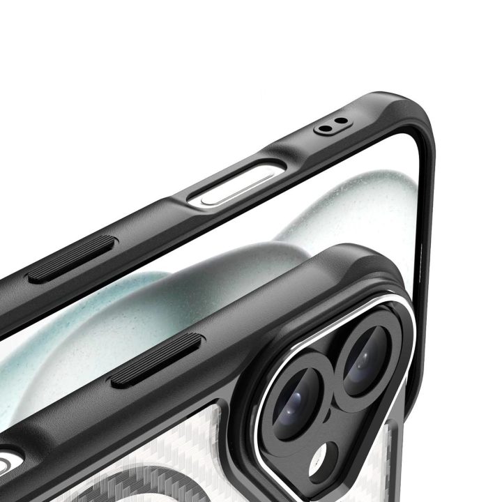 silikoninis dėklas iPhone 16“ - juoda