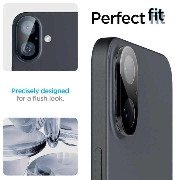 kameros apsauga 2 vnt. rinkinys iPhone 16“ / 16 PLUS“ – juoda