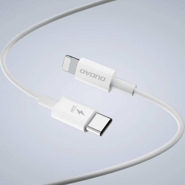 A30EUL 30 W USB C - Lightning kabelis – baltas