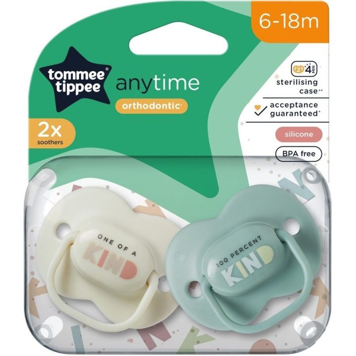 čiulptukas ANY TIME 6-18 m 2 pak