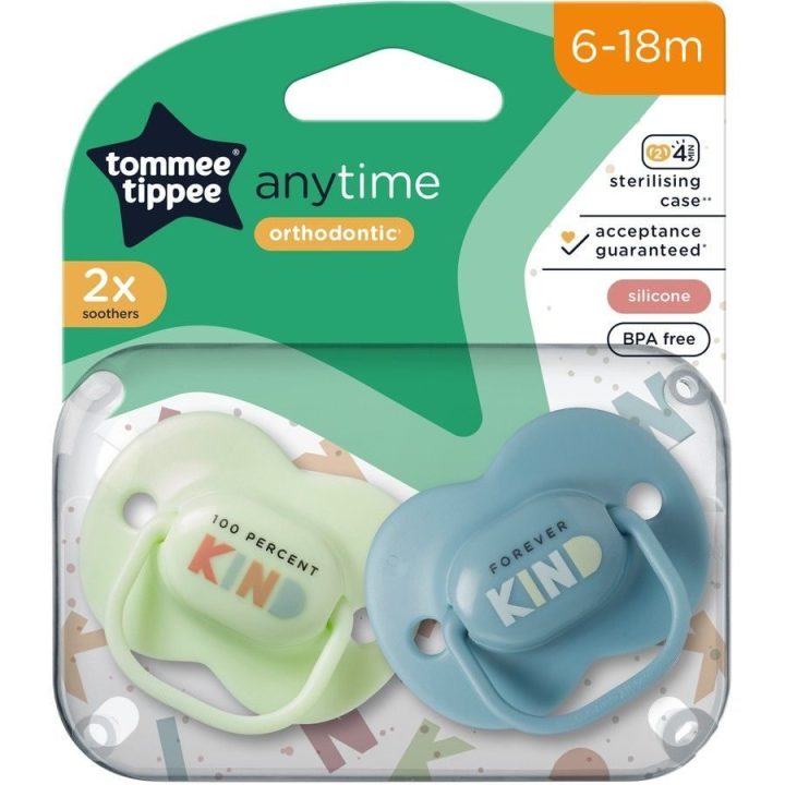 čiulptukas ANY TIME 6-18 m 2 pak