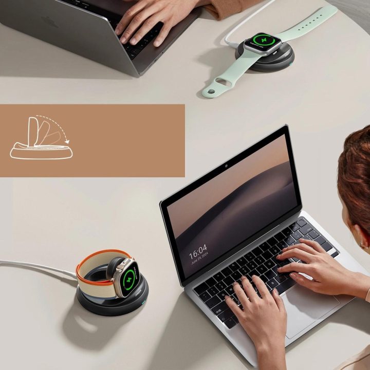 Apple Watch“ lankstomas indukcinis įkroviklis – juodas