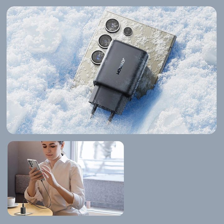 USB-C 25W SFC / PPS / PD tinklo įkroviklis – juodas