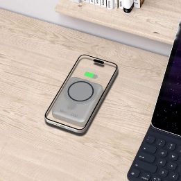 Powerbank“ PB11 LifeMag MagSafe 10000 mAh – titano spalvos