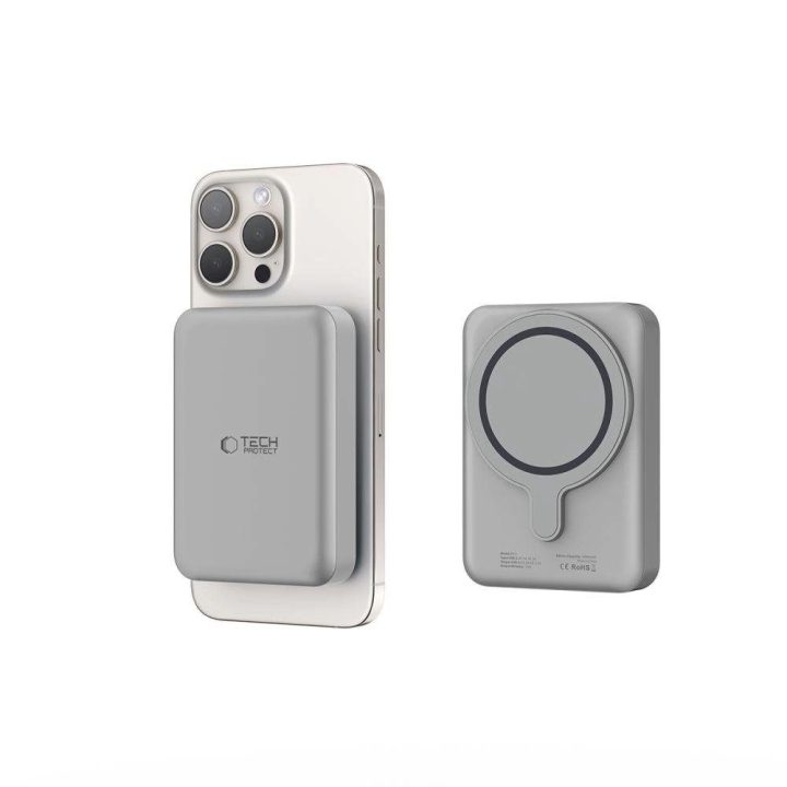 Powerbank“ PB11 LifeMag MagSafe 10000 mAh – titano spalvos