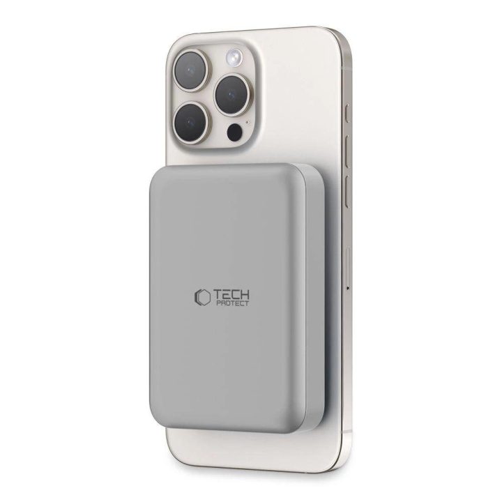 Powerbank“ PB11 LifeMag MagSafe 10000 mAh – titano spalvos