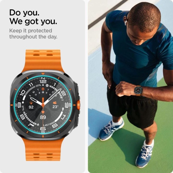 grūdintas stiklas Samsung Galaxy Watch Ultra“ (47 mm) — skaidrus (2 vnt.)