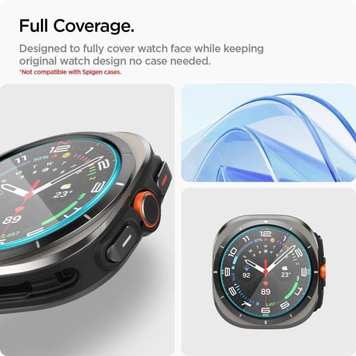 grūdintas stiklas Samsung Galaxy Watch Ultra“ (47 mm) — skaidrus (2 vnt.)