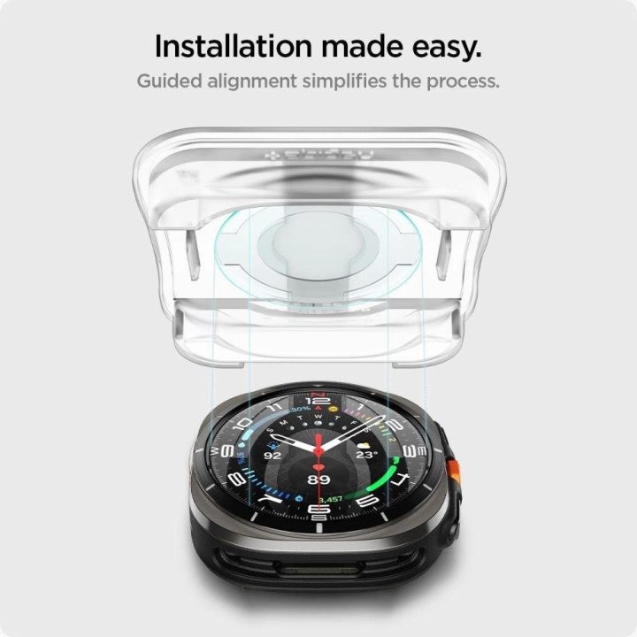 grūdintas stiklas Samsung Galaxy Watch Ultra“ (47 mm) — skaidrus (2 vnt.)