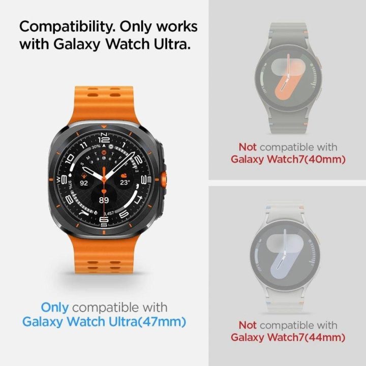 grūdintas stiklas Samsung Galaxy Watch Ultra“ (47 mm) — skaidrus (2 vnt.)