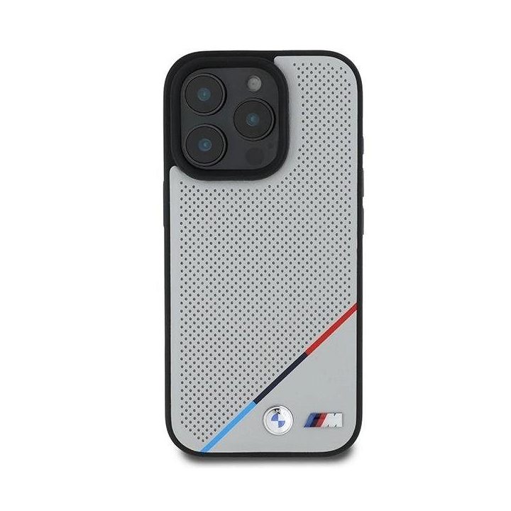 BMW M dėklas iPhone 16 Pro“ – pilkas