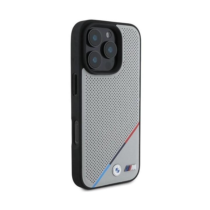BMW M dėklas iPhone 16 Pro“ – pilkas