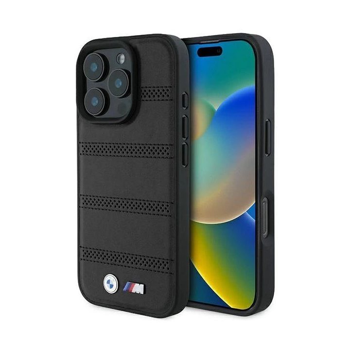 BMW M P e dėklas iPhone 16 Pro - juodas