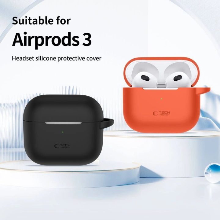 Silicone Hook Case for Apple AirPods 3 - Green (žalia) spalvos.