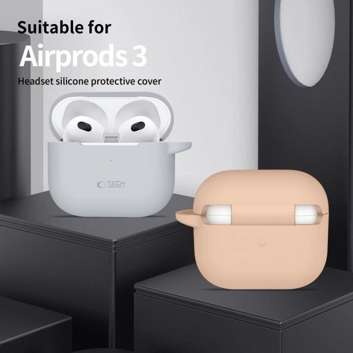 Silicone Hook Case for Apple AirPods 3 - Oranžinis