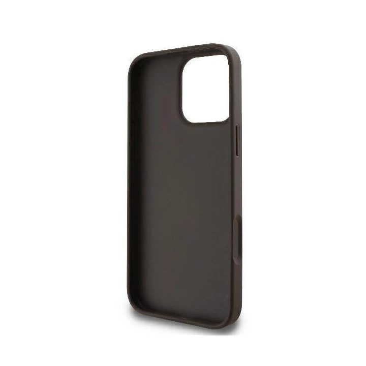 Guess 4G dėklas iPhone 16 Pro Max telefonui - rudas