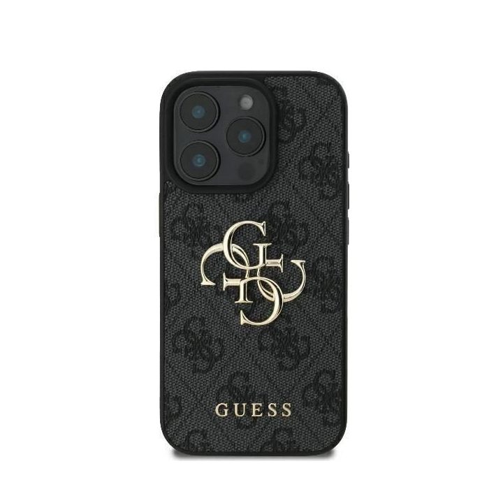 Guess 4G Big Logo iPhone 16 Pro Max“ dėklas – juodas