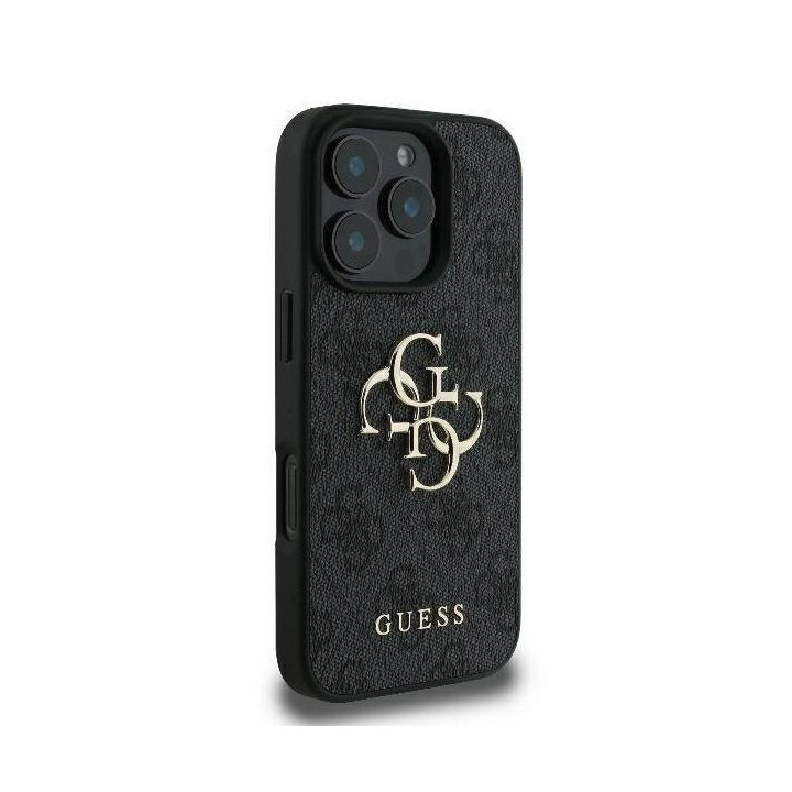 Guess 4G Big Logo iPhone 16 Pro Max“ dėklas – juodas