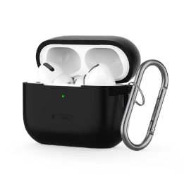 Silicone Hook Case skirtas Apple AirPods Pro 1 / 2 - Black