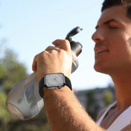nailoninė apyrankė Apple Watch 4 / 5 / 6 / 7 / 8 / 9 / SE / Ultra 1 / 2“ (42 / 44 / 45 / 49 MM) – žalia