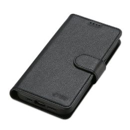 dėklas su pinigine iPhone 16 - juodos spalvos