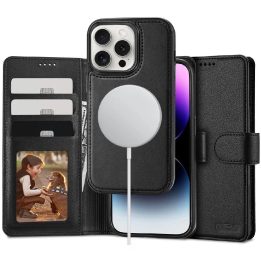 dėklas su pinigine iPhone 16 Pro“ – juodos spalvos