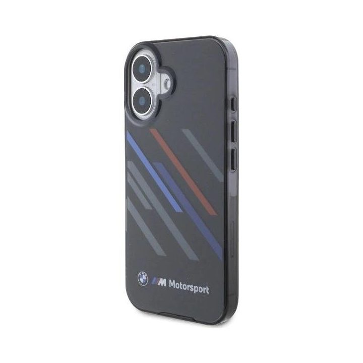 BMW Motosport IML dėklas iPhone 16 Plus - juodas