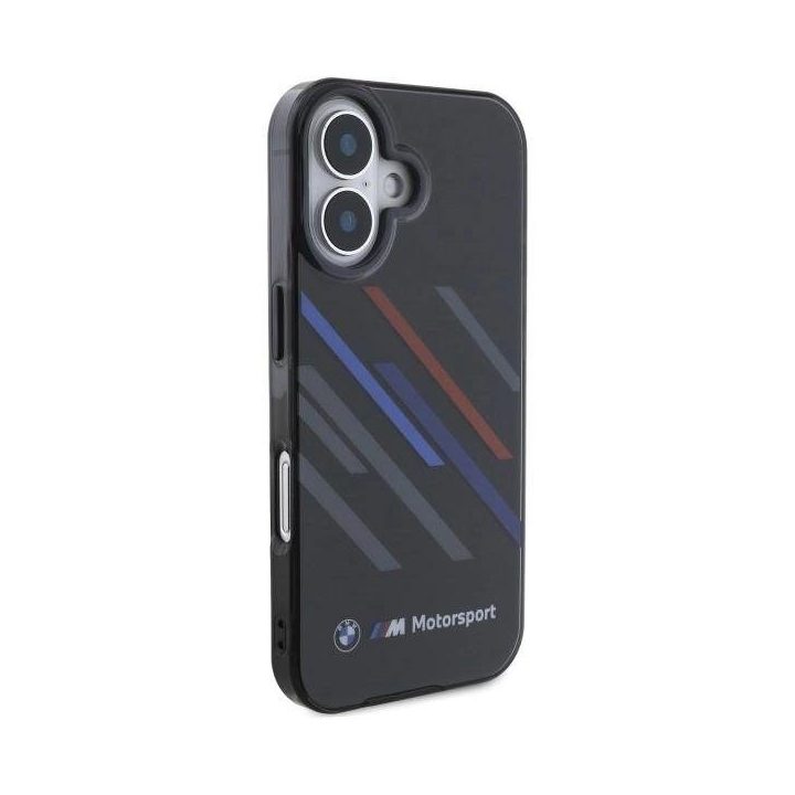 BMW Motosport IML dėklas iPhone 16 Plus - juodas