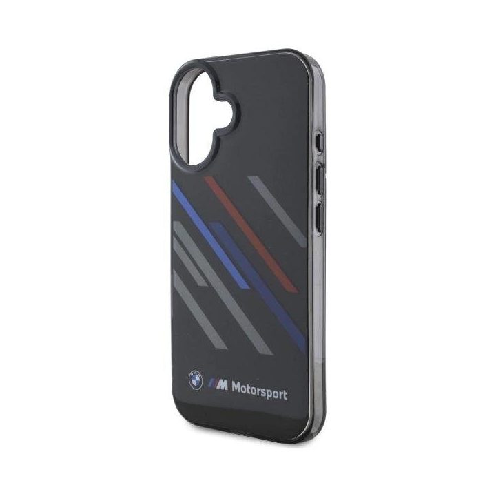 BMW Motosport IML dėklas iPhone 16 Plus - juodas