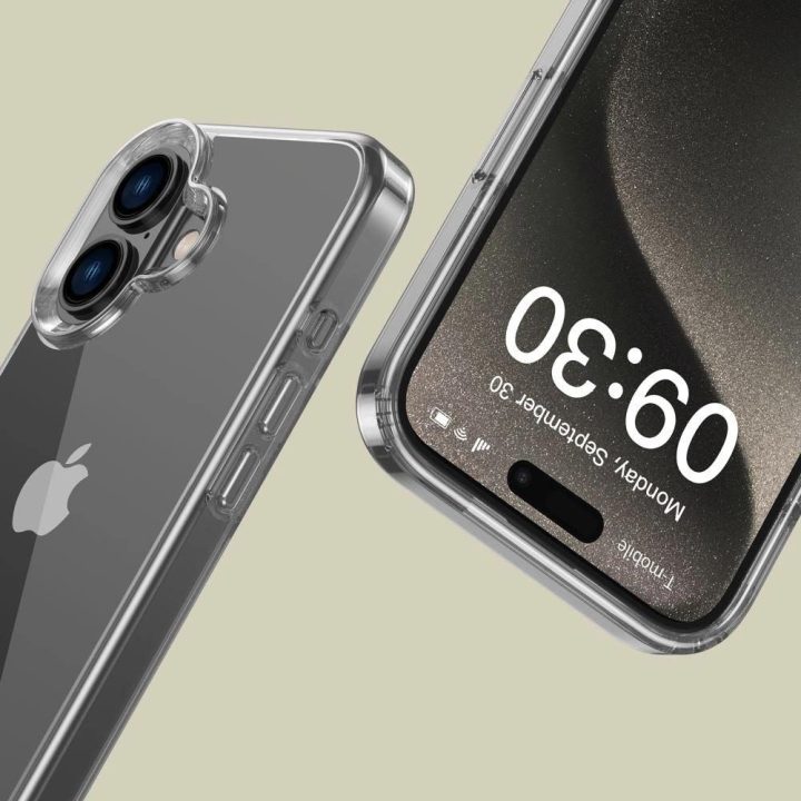hibridinis dėklas iPhone“ 16 - skaidrus