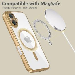 iPhone 16 dėklas – Aukso spalvos