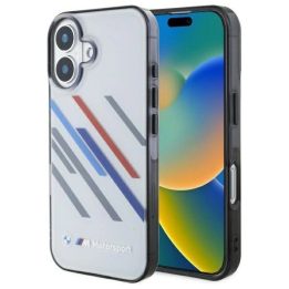 BMW Motosport IML dėklas iPhone 16 - pilkas