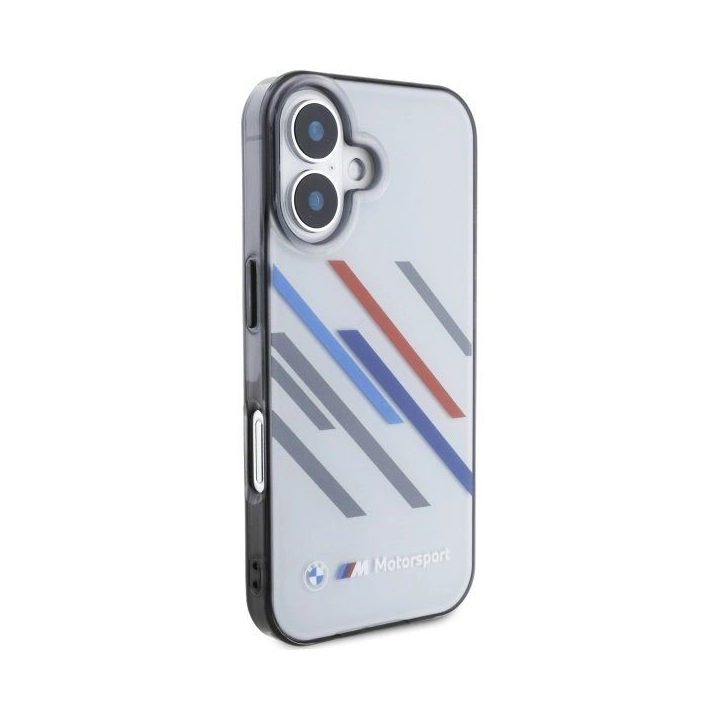 BMW Motosport IML dėklas iPhone 16 - pilkas