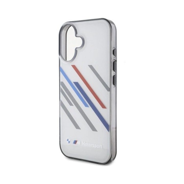BMW Motosport IML dėklas iPhone 16 - pilkas