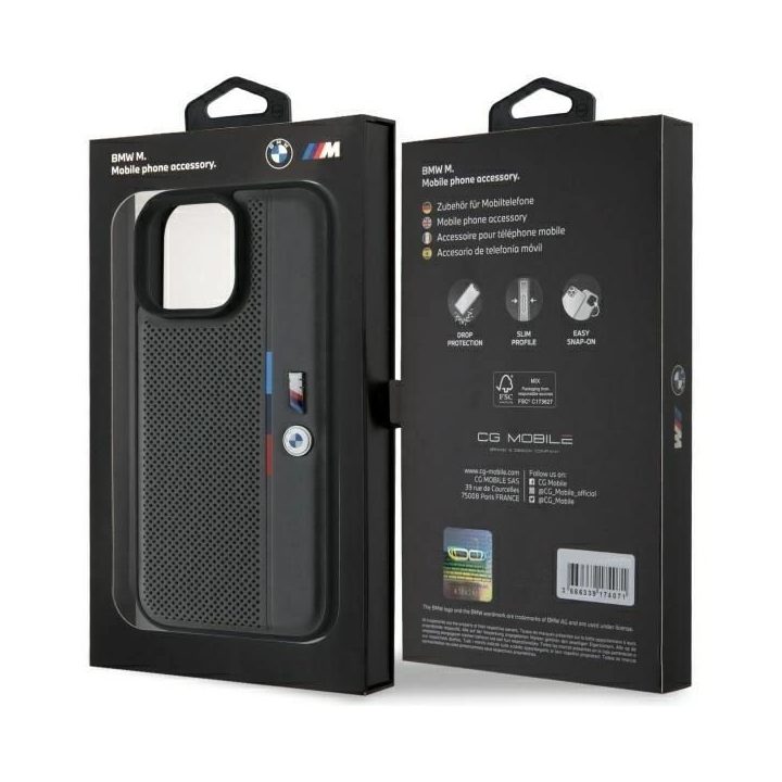 BMW M Detail Line“ iPhone 16 Pro Max“ dėklas - tamsiai pilkas