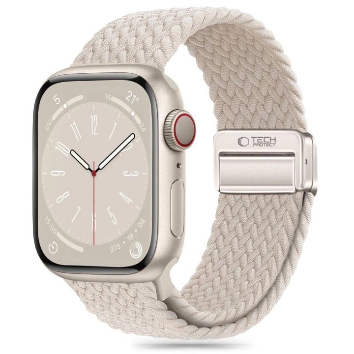juosta Apple Watch 4 / 5 / 6 / 7 / 8 / 9 / SE / Ultra 1 / 2 (42 / 44 / 45 / 49 mm)“ – smėlio spalvos