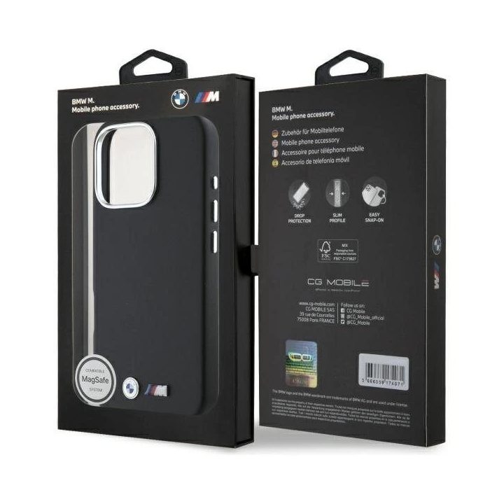 BMW M dėklas iPhone 16 Pro“ – juodas