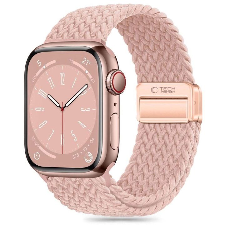 dirželis Apple Watch 4 / 5 / 6 / 7 / 8 / 9 / SE / Ultra 1 / 2 (42 / 44 / 45 / 49 mm) - rožinis