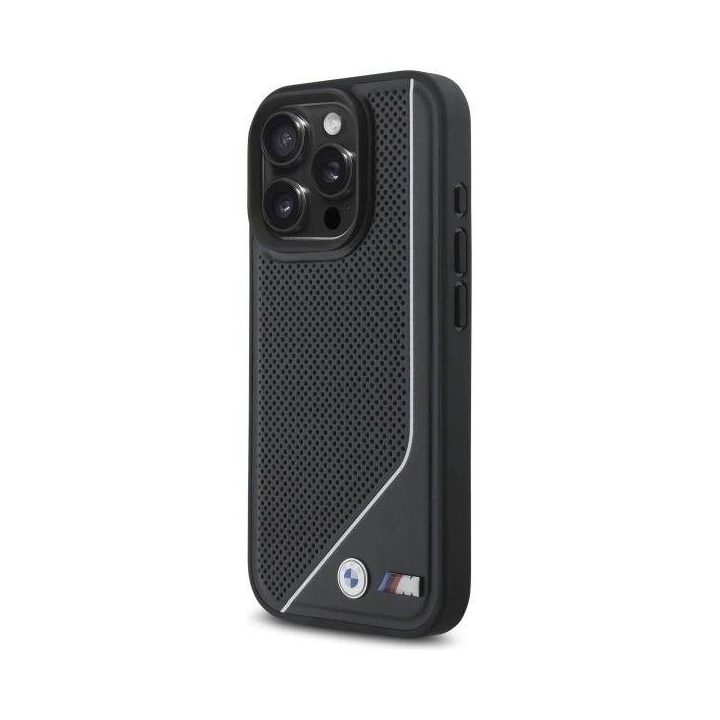 BMW M MagSafe dėklas iPhone 16 Pro - juodas